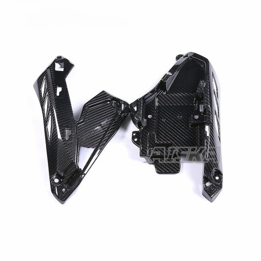 AISKA Dry Carbon Fiber Body Fairings Motorcycle Under Air Intake Fairing Side Panels for Yamaha MT10 FZ10 2022 2023 2024