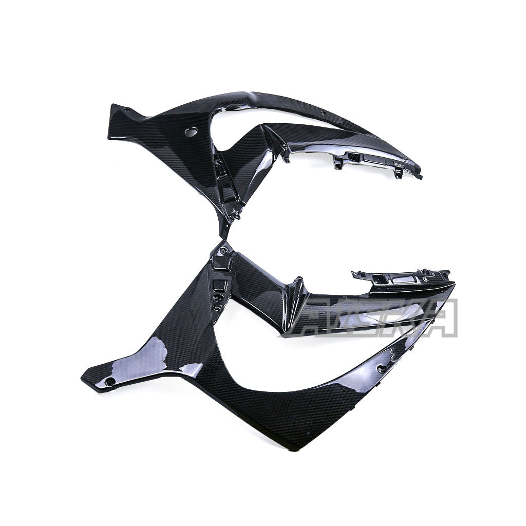 AISKA 3K Dry Carbon Fiber Motorcycle Front Upper Side Panels Fairing for Kawasaki Ninja ZX10R ZX-10R 2011-2015