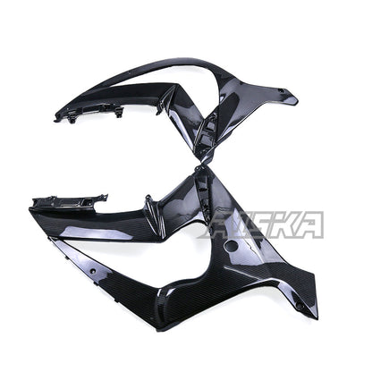 AISKA 3K Dry Carbon Fiber Motorcycle Front Upper Side Panels Fairing for Kawasaki Ninja ZX10R ZX-10R 2011-2015
