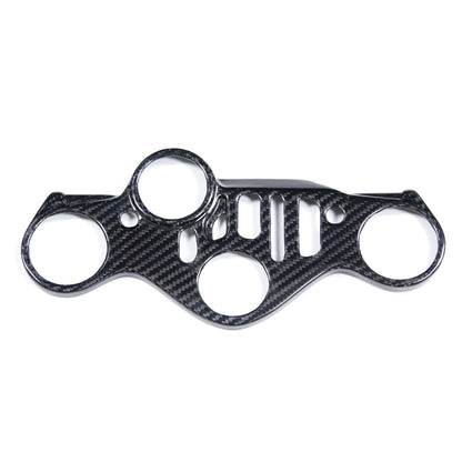 AISKA For Yamaha YZF-R1 R1M 2020-2025 Motorcycle Accessories 100% Carbon Fiber Front Tube Fork Triple Tree Upper Clamp Mount Key Cover