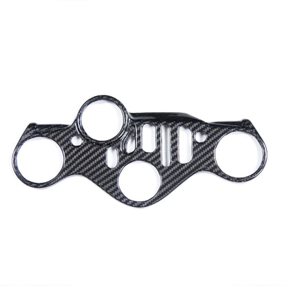 AISKA For Yamaha YZF-R1 R1M 2020-2025 Motorcycle Accessories 100% Carbon Fiber Front Tube Fork Triple Tree Upper Clamp Mount Key Cover