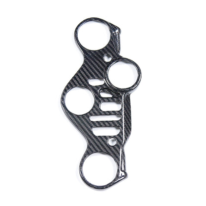 AISKA For Yamaha YZF-R1 R1M 2020-2025 Motorcycle Accessories 100% Carbon Fiber Front Tube Fork Triple Tree Upper Clamp Mount Key Cover