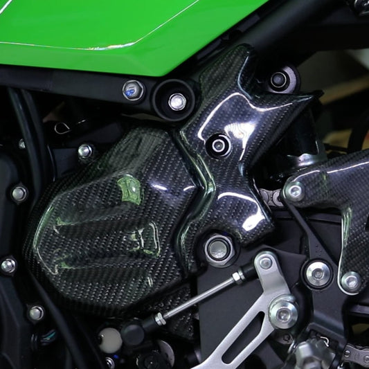 AISKA Kawasaki Ninja 400 2018-2024 Carbon Fiber Engine Cover