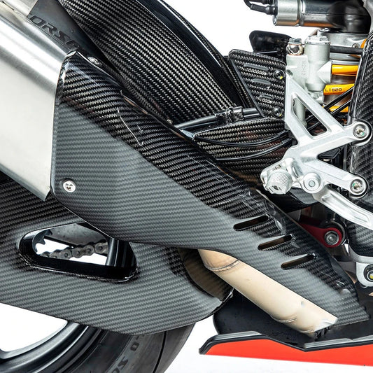 AISKA Aprilia TUONO V4 2021-2025 Carbon Fiber Exhaust Cover