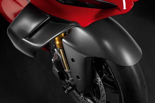 AISKA New Arrival 100% 3K Dry Carbon Fiber Motorcycle Front Fender Hugger Mudguard for DUCATI Panigale V4 V4S 2025