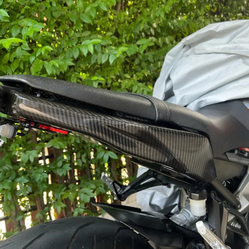 AISKA 100 3K Pure Carbon Fiber Motorcycle Rear Tail Seat Side Panels Fairing Protector Cowling for YAMAHA MT09 FZ09 2017-2020