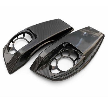 AISKA Harley Davidson Touring Street Glide Road King 2023.5+ Carbon Fiber Saddlebag Lids with Speakers
