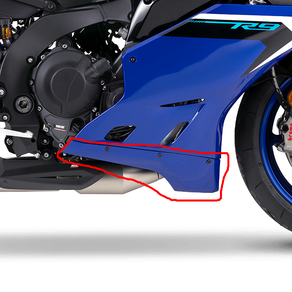 AISKA Yamaha R9 2025+ Carbon Fiber Belly Pan