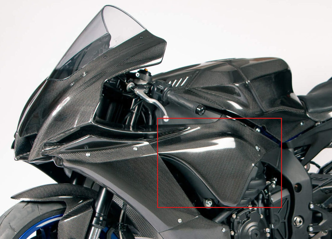 AISKA Carbon Fiber Fairing Motorcycle Carbon Fiber Front Tank Upper Side Fairings Panels for Yamaha R1 2020-2025