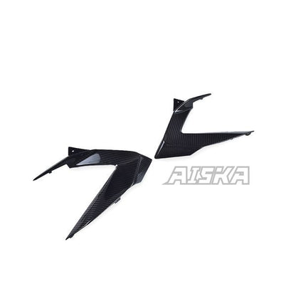 AISKA 3K Dry Carbon Fiber Motorcycle Side Lower Infill Panel Fairing for Kawasaki Ninja ZX-6R 2013-2024