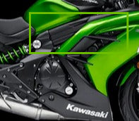 AISKA 3K Dry Carbon Fiber Motorcycle Accessories Side Panel Inner Lining Guide Cover Fairing for Kawasaki Ninja 650 2014-2024