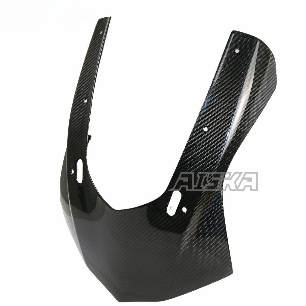 AISKA 100% Full 3K Dry Carbon Fiber Motorcycle Front Headlight Nose Cowl Fairing for Yamaha YZF R1 R1M 2015-2019