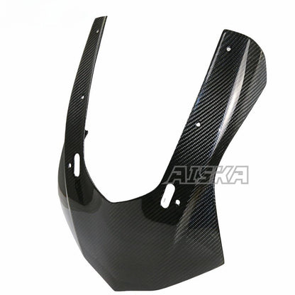 AISKA 100% Full 3K Dry Carbon Fiber Motorcycle Front Headlight Nose Cowl Fairing for Yamaha YZF R1 R1M 2015-2019