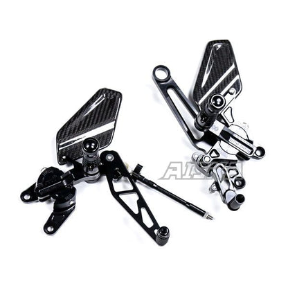AISKA Aprilia RSV4 2009-2025 Carbon Fiber CNC Adjustable Foot Pegs