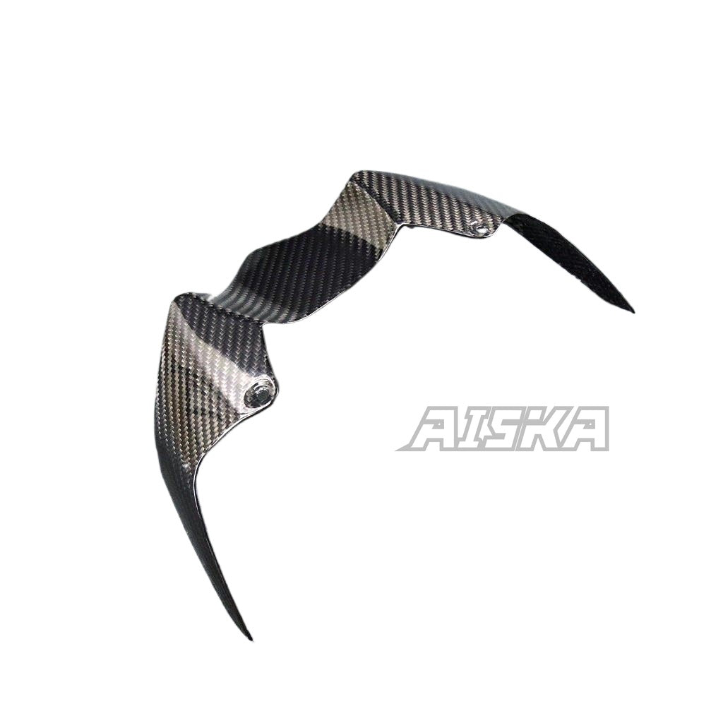 AISKA 3K Dry Carbon Fiber Motorcycle Accessories Front Beak Nose Cone Extension Fairing for Kawasaki Z900 2017 2018 2019