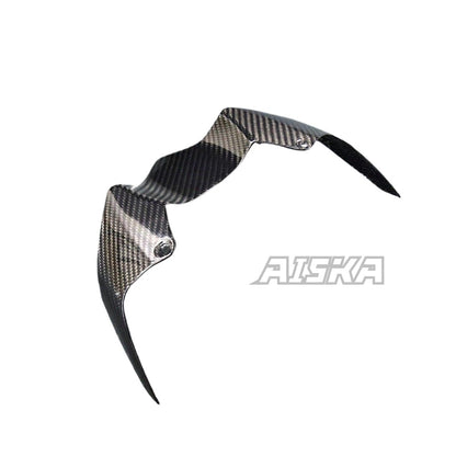 AISKA 3K Dry Carbon Fiber Motorcycle Accessories Front Beak Nose Cone Extension Fairing for Kawasaki Z900 2017 2018 2019