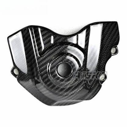 AISKA 3K Dry Carbon Fiber Motorcycle Accessories Front Sprocket Cover Guard for Kawasaki Ninja ZX10R ZX-10R 2016-2020