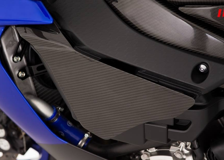 AISKA 100% Full Dry Carbon Fiber Parts Motorcycle Small Side Panels for Yamaha YZF R1 R1M 2015-2019