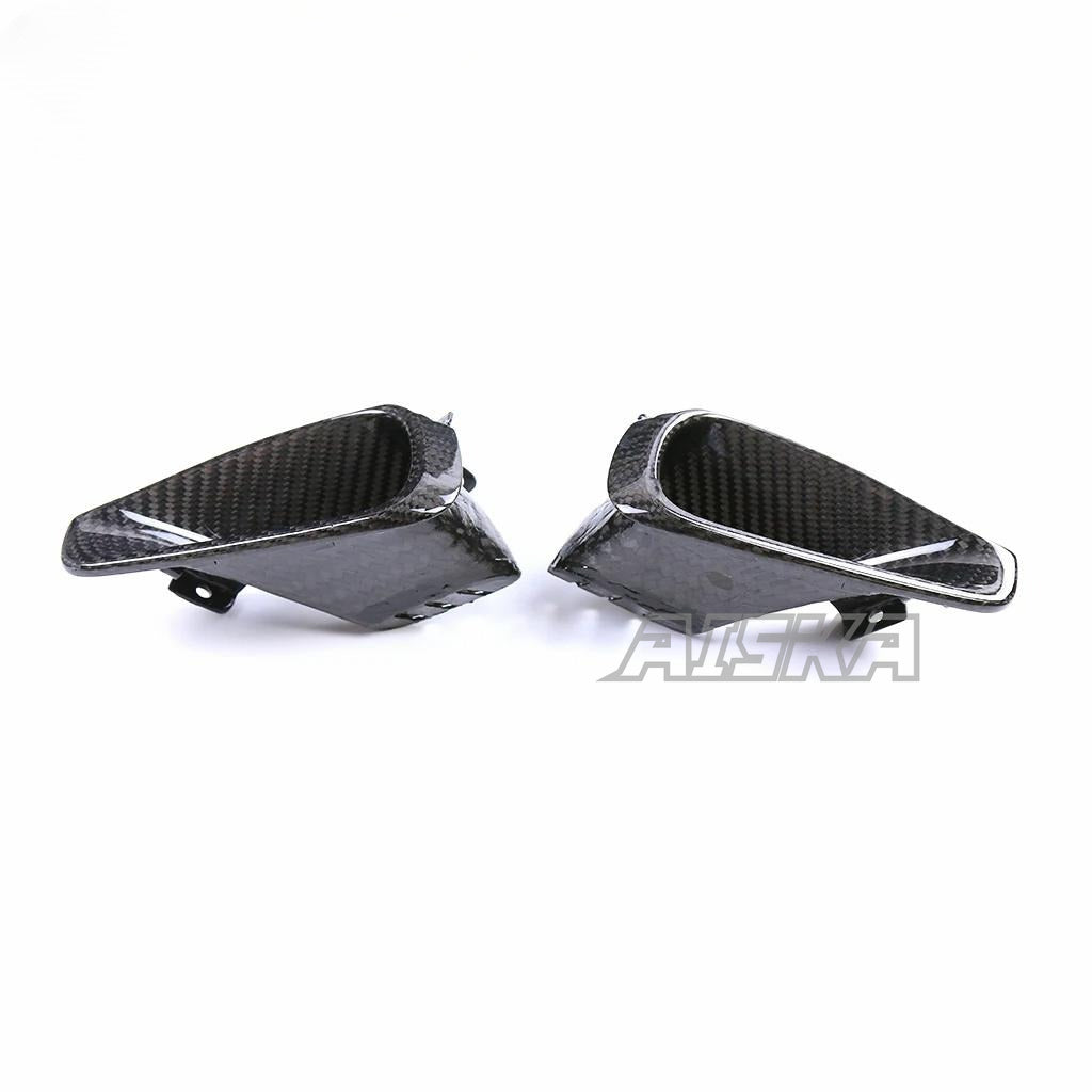AISKA 100% 3K Dry Carbon Fiber Motorcycle Fairings Front Air Intake Covers for Yamaha MT09 FZ09 2021-2023