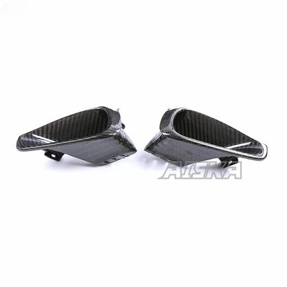 AISKA 100% 3K Dry Carbon Fiber Motorcycle Fairings Front Air Intake Covers for Yamaha MT09 FZ09 2021-2023