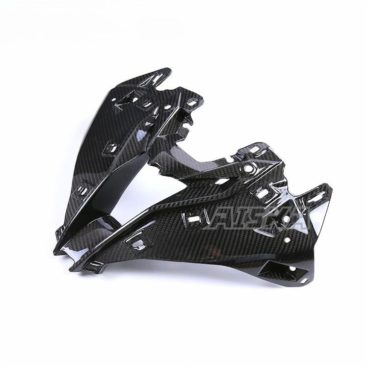 AISKA Motorcycle Carbon Fiber Upper Front Nose Fairing Cowl Head Intake Cover Panel for BMW S1000RR 2019-2024