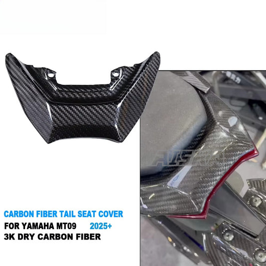 AISKA 100% 3K Dry Carbon Fiber Motorcycle Rear Seat Fairings for Yamaha MT09 FZ09 2024-2025