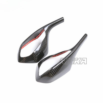 AISKA 3K Pure Carbon Fiber Rearview Mirrors Covers Motorcycle Rearview Side Mirror Cover for BMW S1000RR 2019-2022