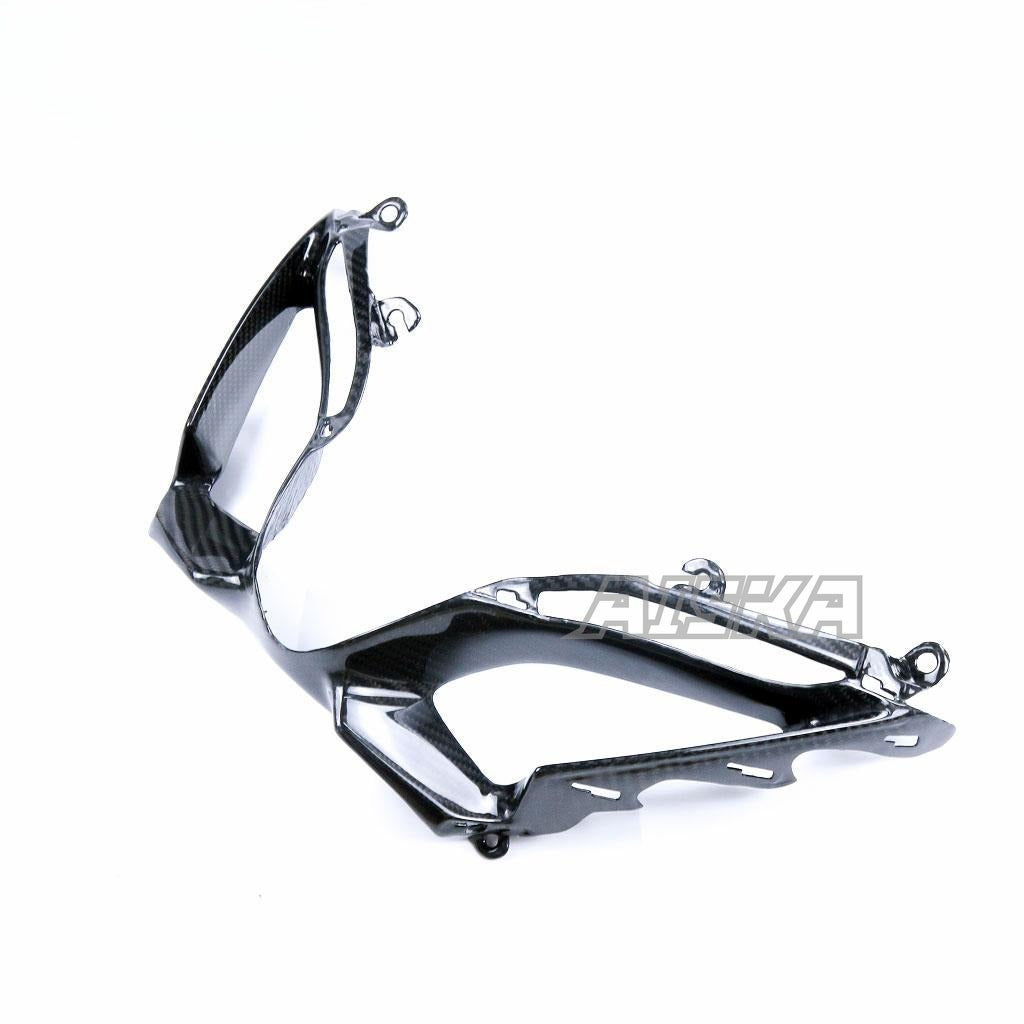 AISKA 100% Dry Carbon Fiber Motorcycle  Accessories Front Car Lampshade for Suzuki GSX-R1000 2017-2023