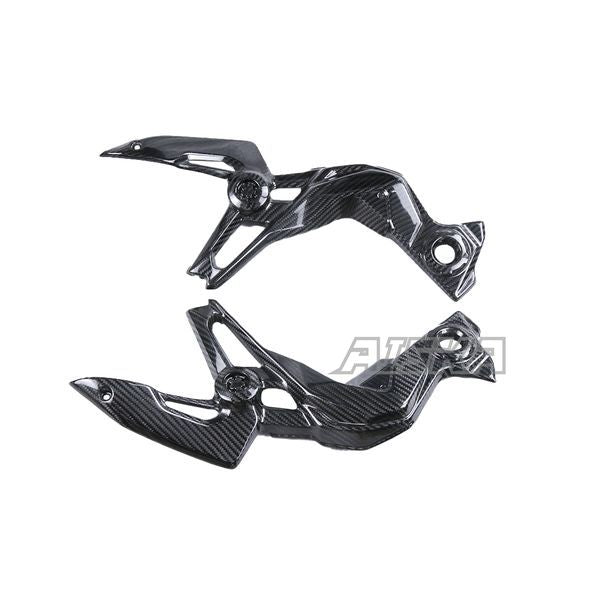 AISKA 3K Dry Carbon Fiber Motorcycle Accessories Front Side Trim Frame Body Cover Panel Fairing for Kawasaki Z900 2020-2024
