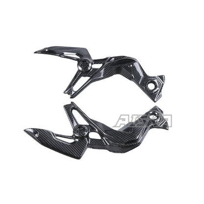 AISKA 3K Dry Carbon Fiber Motorcycle Accessories Front Side Trim Frame Body Cover Panel Fairing for Kawasaki Z900 2020-2024
