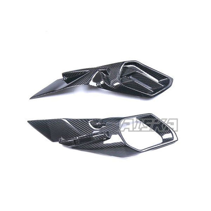 Carbon Fiber Air Intake Fairings for Kawasaki H2/H2R 2015+ Motorcycle Modified Parts Fairing Protectors Guard Shell Frame