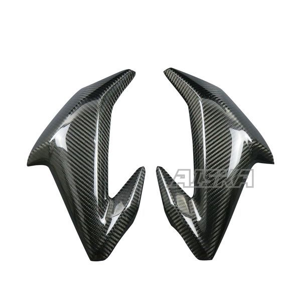 AISKA 3K Dry Carbon Fiber Motorcycle Accessories Fuel Gas Tank Side Cover Panel Fairing for Kawasaki Z900 2017 2018 2019