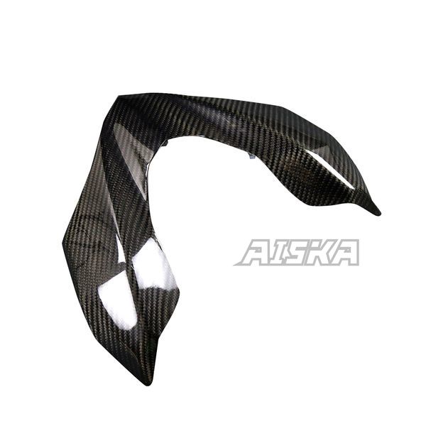 AISKA 3K Dry Carbon Fiber Motorcycle Fairing Front Headlight Beak Nose Extension Cover for Kawasaki Z900 2017 2018 2019