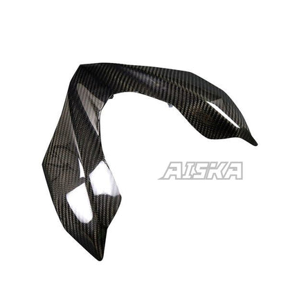 AISKA 3K Dry Carbon Fiber Motorcycle Fairing Front Headlight Beak Nose Extension Cover for Kawasaki Z900 2017 2018 2019
