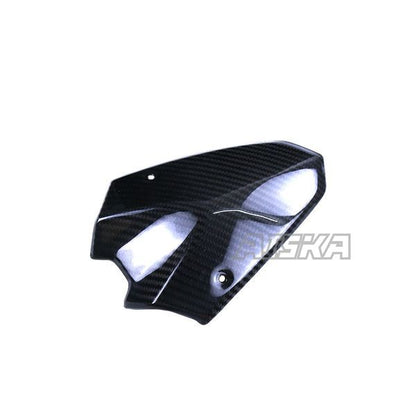 AISKA 3K Dry Carbon Fiber Motorcycle Accessories Front Upper Headlight Under Windshield Panel Fairing for Kawasaki Z1000 2014+