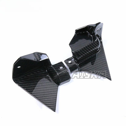 AISKA Carbon Fiber Dashboard Side Fairing Motorcycle Inner Instrument Covers Side Panels for Yamaha R1 2020-2024