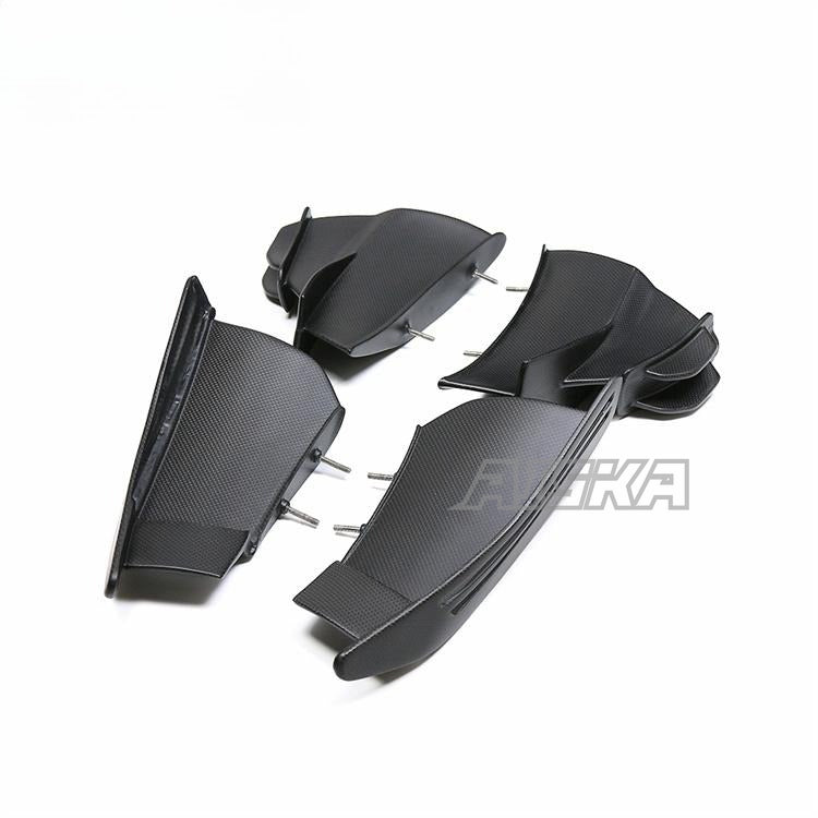 AISKA 100% Dry Carbon Fiber Parts Motorcycle Vehicle Side Wing Fairing for DUCATI Streetfighter V4 V4S 2018+