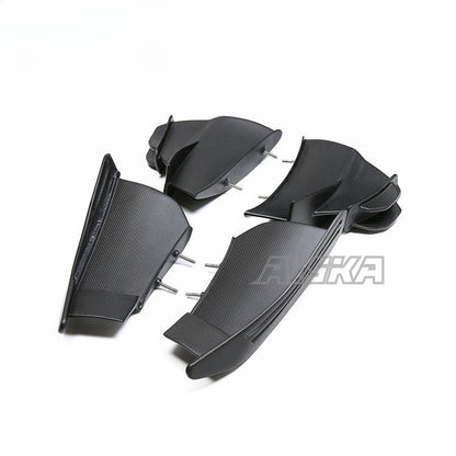 AISKA 100% Dry Carbon Fiber Parts Motorcycle Vehicle Side Wing Fairing for DUCATI Streetfighter V4 V4S 2018+
