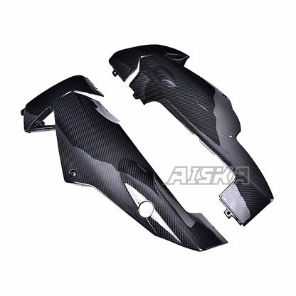 AISKA 100% 3K 3*3 Carbon Fiber Motorcycle Accessories Belly Pan Fiber Lower Side Fairings for Aprilia RSV4 Tuono V4 2021+