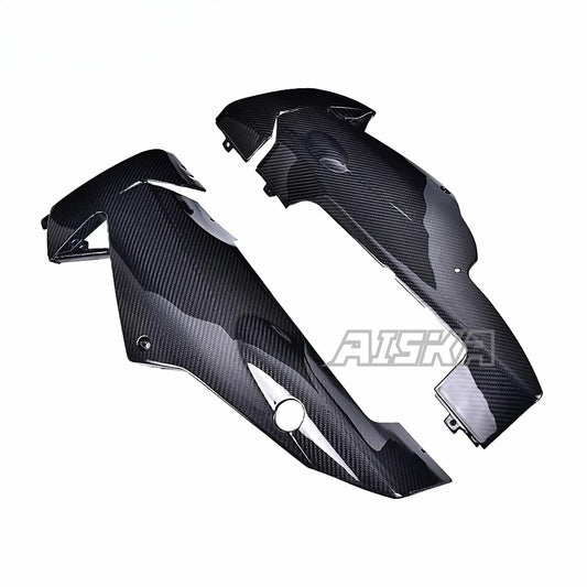 AISKA 100% 3K 3*3 Carbon Fiber Motorcycle Accessories Belly Pan Fiber Lower Side Fairings for Aprilia RSV4 Tuono V4 2021+