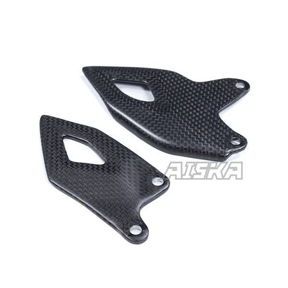 AISKA 100% 3K Full Dry Carbon Fiber Motorcycle Heel Guard Rearset Plate Cover for Ducati Panigale V4 V4S 2025