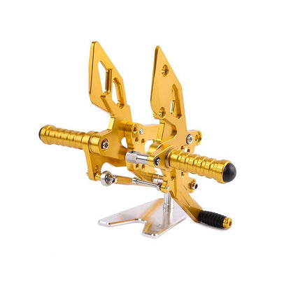 AISKA CNC Aluminum Footpeg Rearset Motorcycle Racing Adjustable Rear Footrest for Yamaha R25 R3 MT03 MT25 2015-2024