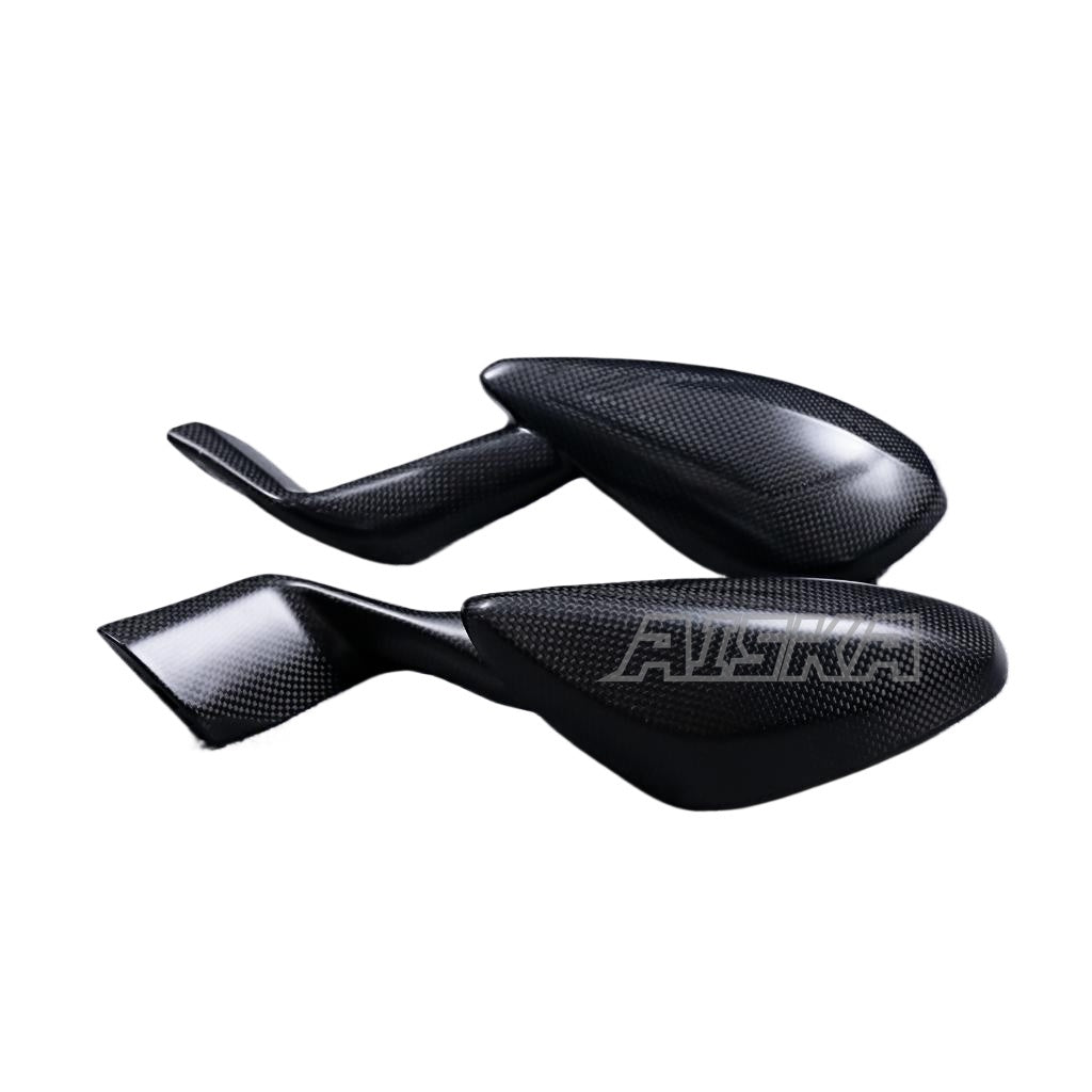AISKA 100% 3K Full Dry Carbon Fiber Motorcycle Rearview Mirrors Cover for Ducati Panigale V4 V4S 2025
