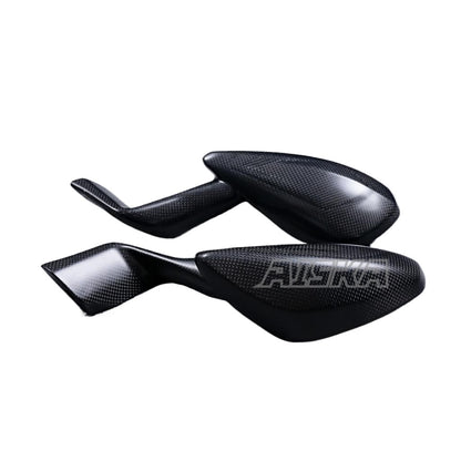 AISKA 100% 3K Full Dry Carbon Fiber Motorcycle Rearview Mirrors Cover for Ducati Panigale V4 V4S 2025