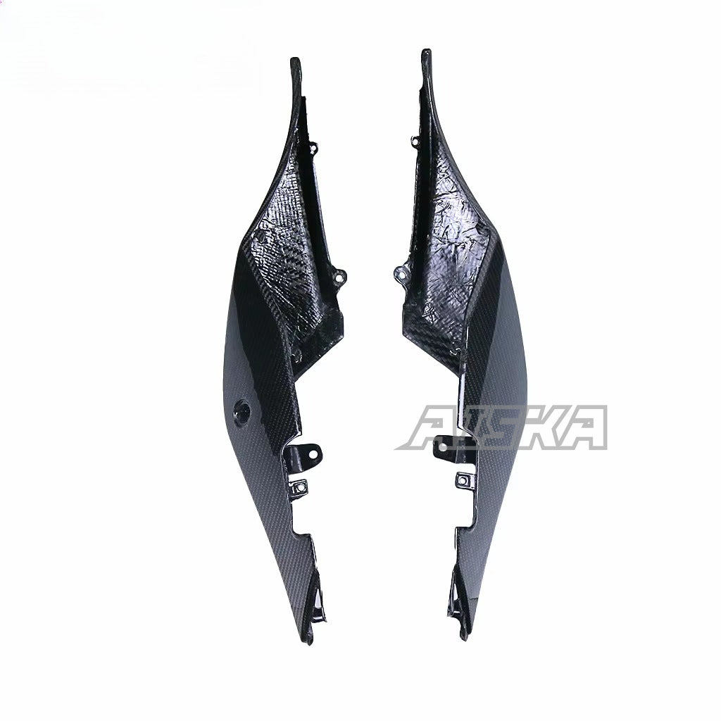 AISKA Twill Weave 100% 3K 3*3 Carbon Fiber Motorcycle Accessories Rear Seat Side Panel Cover for Aprilia RSV4 Tuono V4 2021+