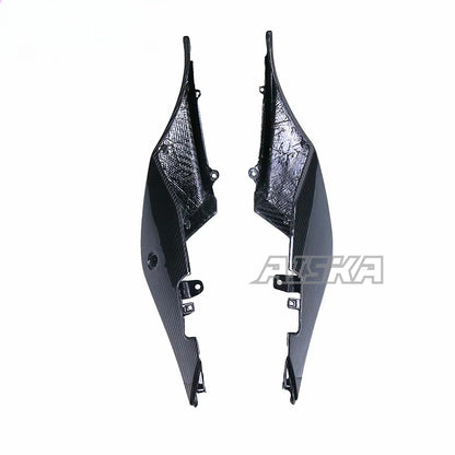 AISKA Twill Weave 100% 3K 3*3 Carbon Fiber Motorcycle Accessories Rear Seat Side Panel Cover for Aprilia RSV4 Tuono V4 2021+