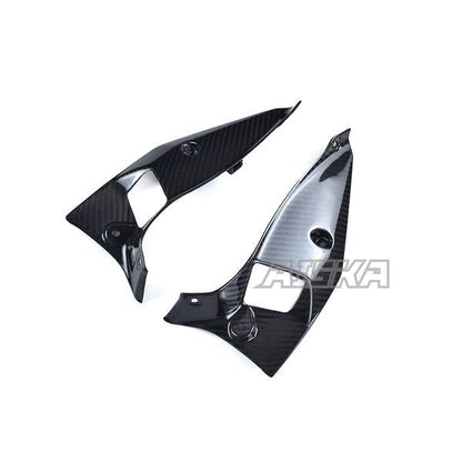 AISKA 3K Dry Carbon Fiber Motorcycle Accessories Front Inner Vent Side Cover Fairing Kit for Kawasaki Z900 2020-2024