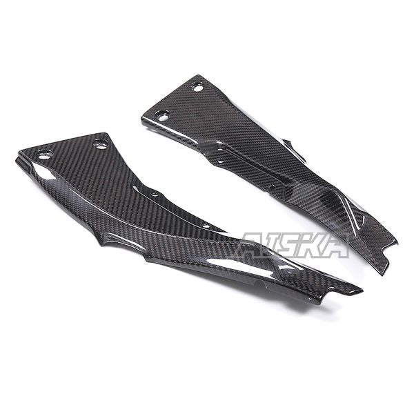 AISKA 3K Dry Carbon Fiber Motorcycle Accessories Rear Tail Seat Upper Side Panel Fairing for Kawasaki ZX10R ZX-10R 2016-2020