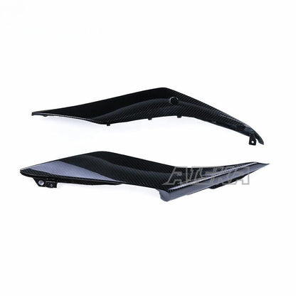 AISKA Motorcycle Carbon Side Panels Accessories Carbon Fiber Rear Upper Tail Side Cover Fairing for Yamaha R3 2022 2023 2024