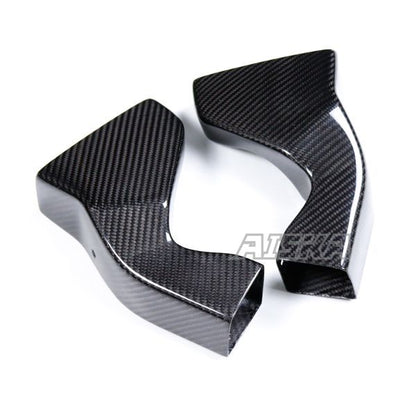 AISKA 3K Dry Carbon Fiber Motorcycle Front Brake Disk Cooler Air Duct for Yamaha R1 R1M 2020-2025